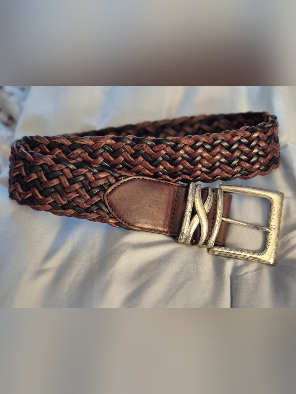 Women's Brighton Belt in Brown with Silver Buckle